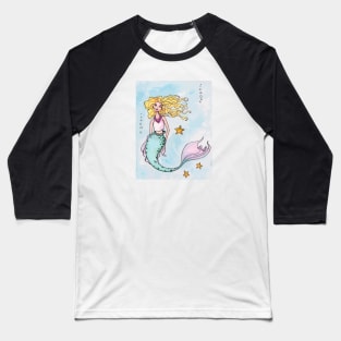 Starfish Mermaid Baseball T-Shirt